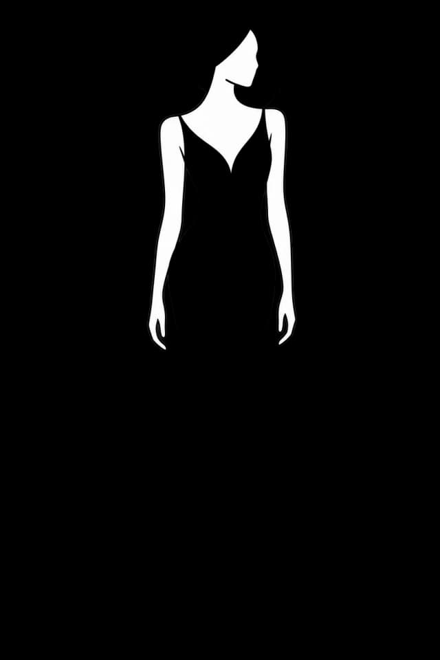 Black tie dress code illustration